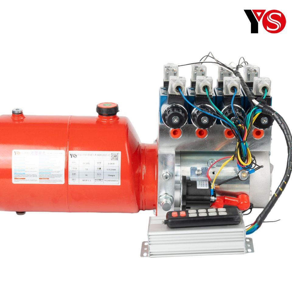 Гидравлическая силовая установка DC24V 2.2KW для аутригеров