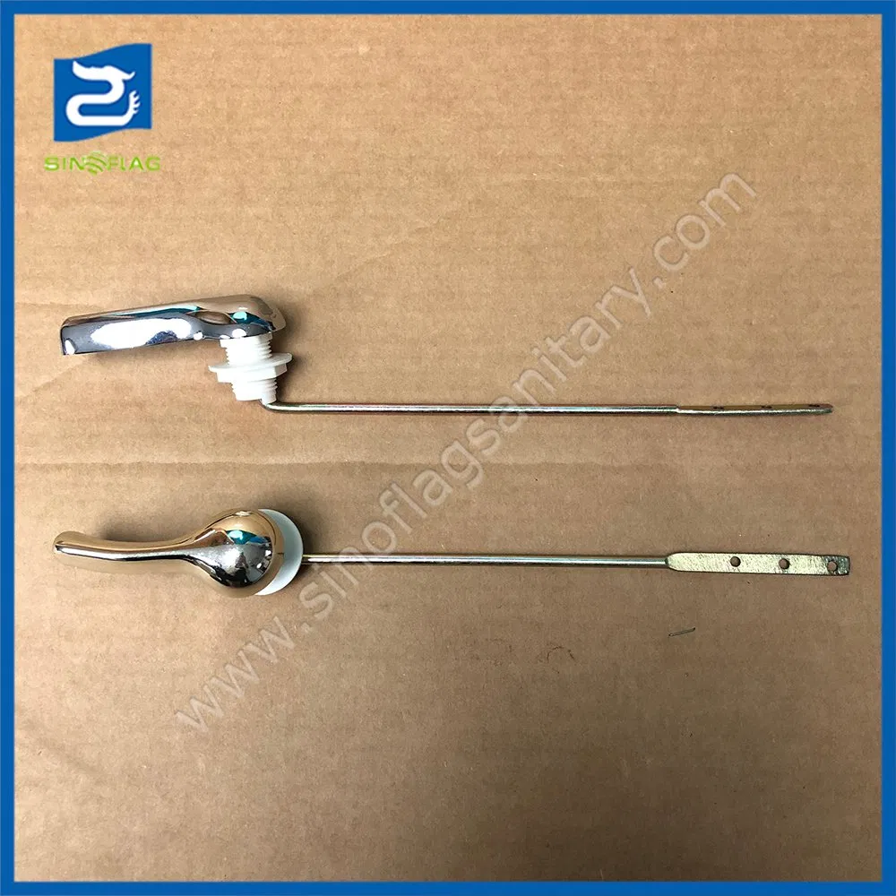 Toilet Tank Flush Lever with Metal Rod