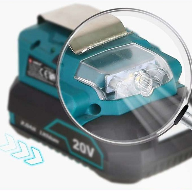 Liangye Electric Power Tool 5V Wireless USB Charger PAL with LED Flashlight