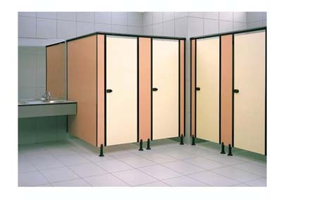 Waterproof Compact Laminated HPL Phenolic Toilet Partitions Cubicles