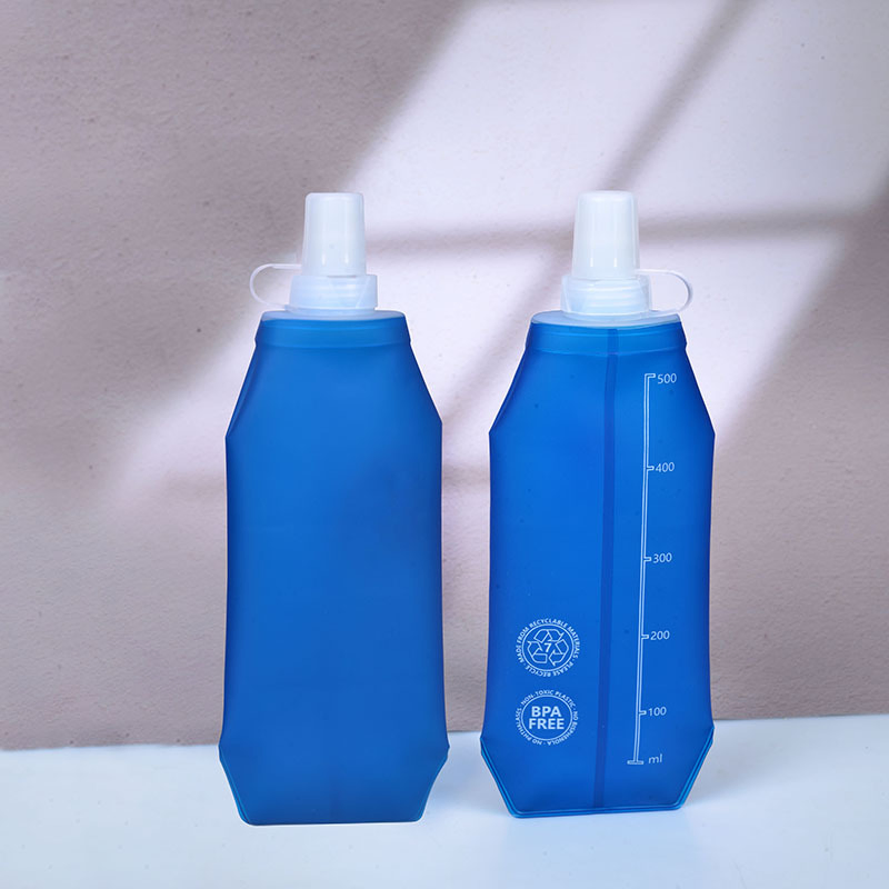 Customizable Logo Outdoor Foldable Portable Eco-Friendly TPU Squeeze Soft Water Bottle