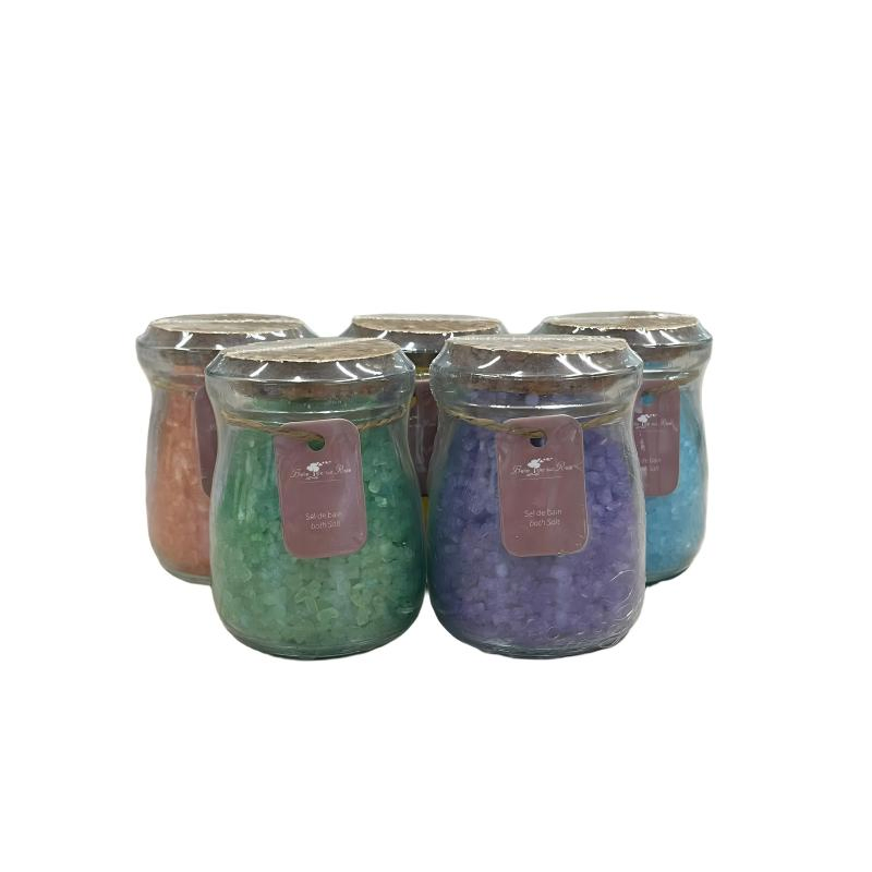 Bath Salt in Glass Jar with Natural Sea Salt for SPA and Hotel Guest Room Amenities
