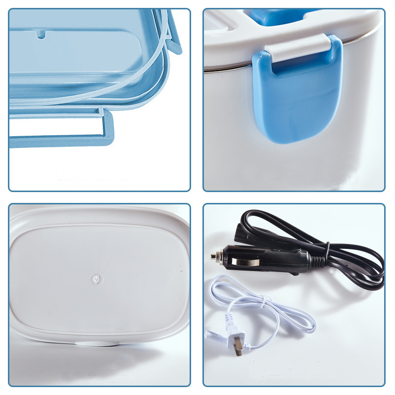 Home Car Portable Electric Lunch Box Warmer with Stainless Steel Inner