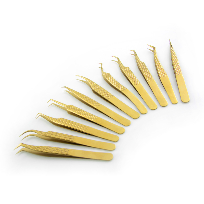 High Precision Volume Eyelash Extension Stainless Steel Tweezers for Eyelashes