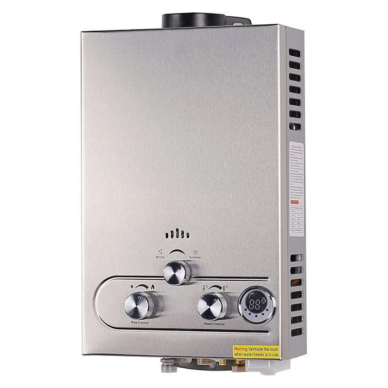 6L Household Instant Shower Bathroom Tankless Flue Gas Water Heater