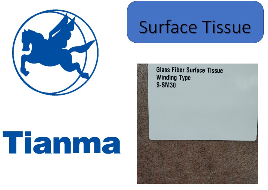 E-Glass, Fiberglass Surface Tissue for Smooth FRP Surface