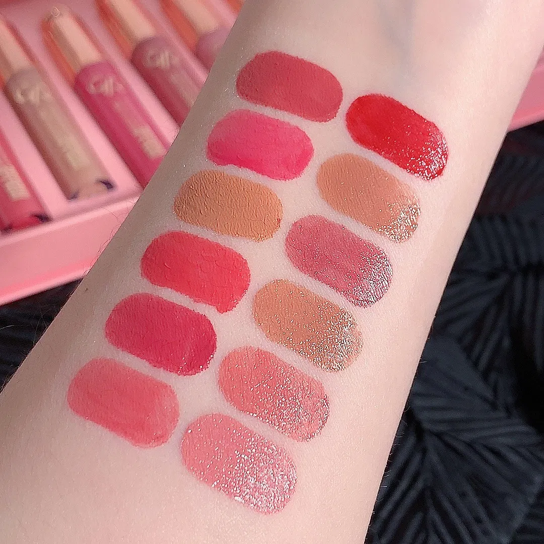 Gr12 Velour Matte Mist Finish Lip Gloss with Durable Lipstick Lip Gloss