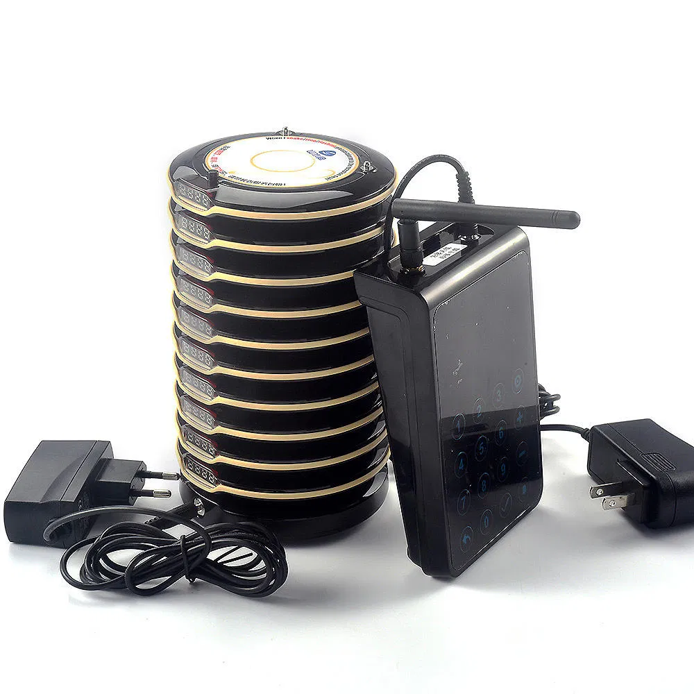 Wireless Queue Calling Restaurant Coaster Pager System Food Court Church Cafe