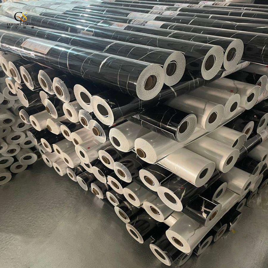 Wall Stickers for Floor Black Bedroom Marble Floor Sticker 3D Marble Tile Self Adhesive PVC Wall Sticker Vinyl Plank Flooring