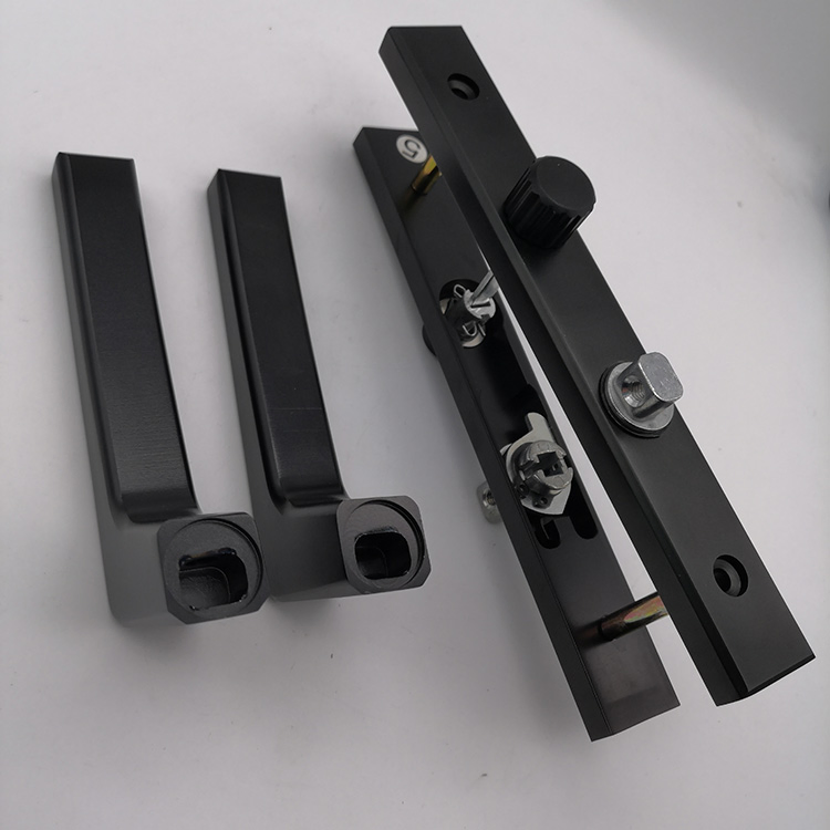 Zinc Alloy Diecast Black Patio Door Handle Openable Window Handles