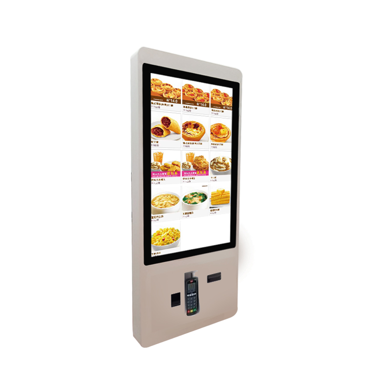 Fast Food Restaurant in One Touch Self Service Payment Ordering Kiosk