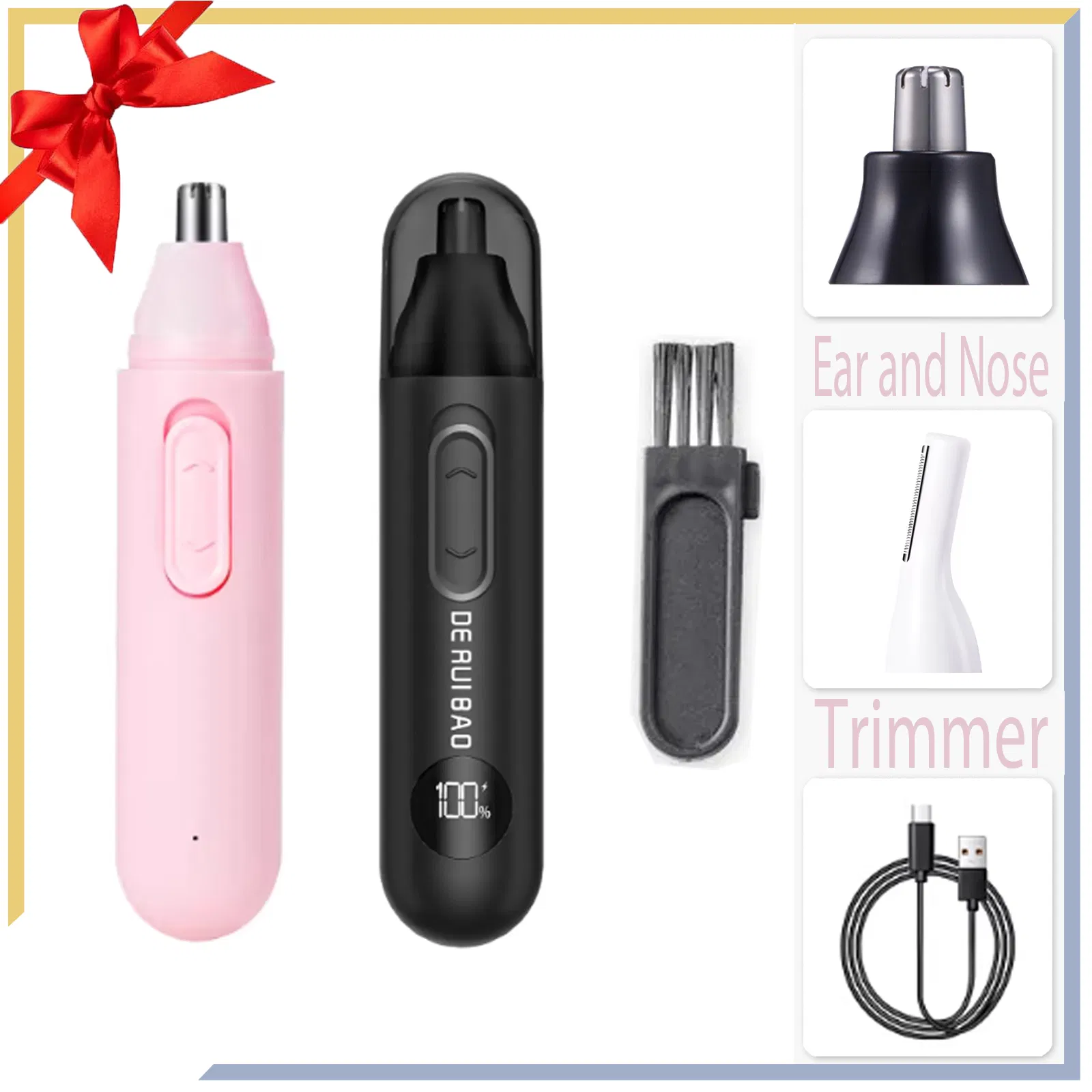 Low Vibration Ultra-Quiet Grooming Nose Hair Trimmer