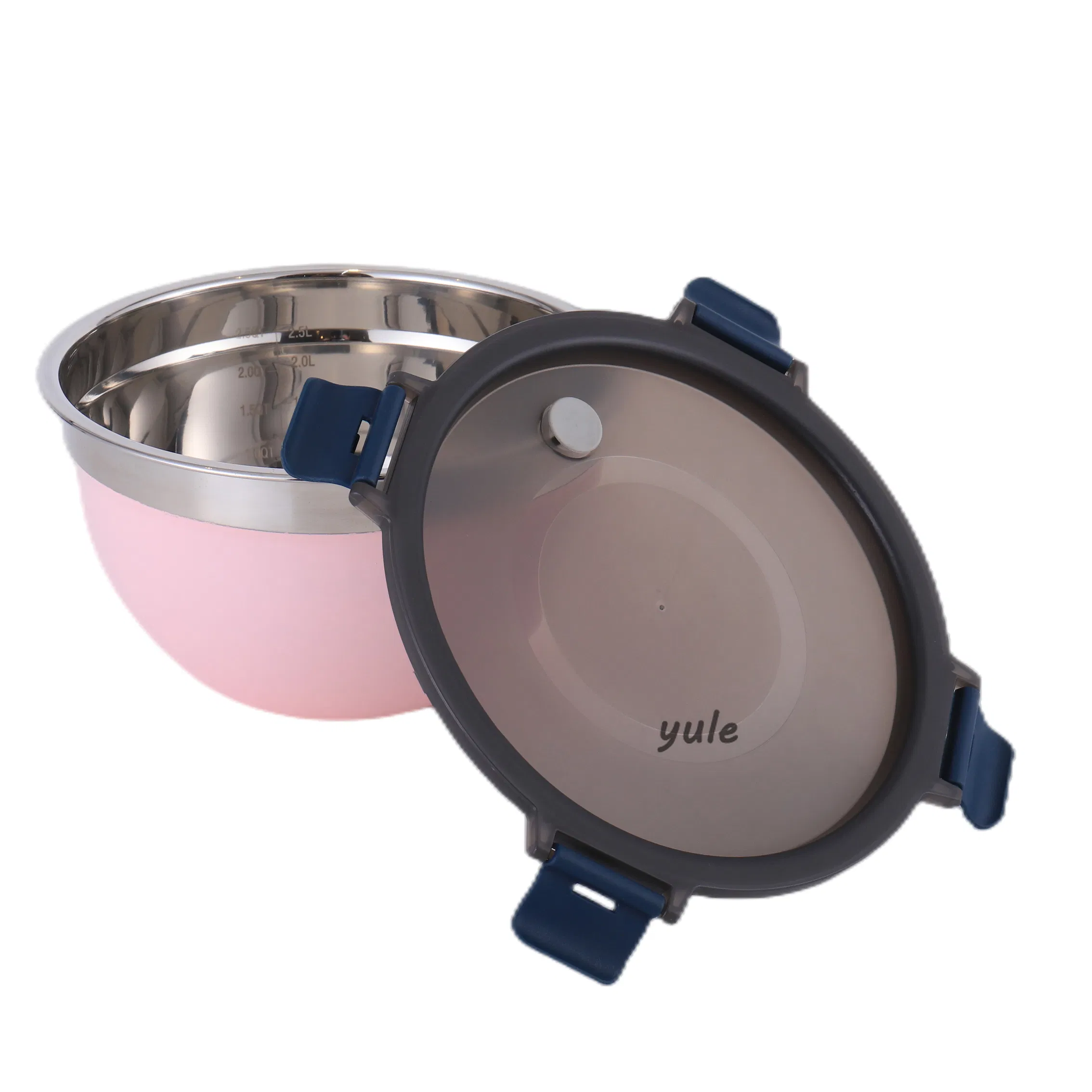 0.4mm Hot Sale New Products USA Salad Food Bowl with Measurement Line Personalized Stainless Steel Serving Mixing Bowl Fruit Ripening Bowl