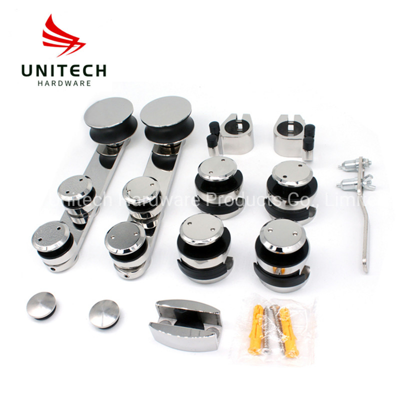 Stainless Steel 304 Hanging Sliding Door Roller Wheels Fitting Sets