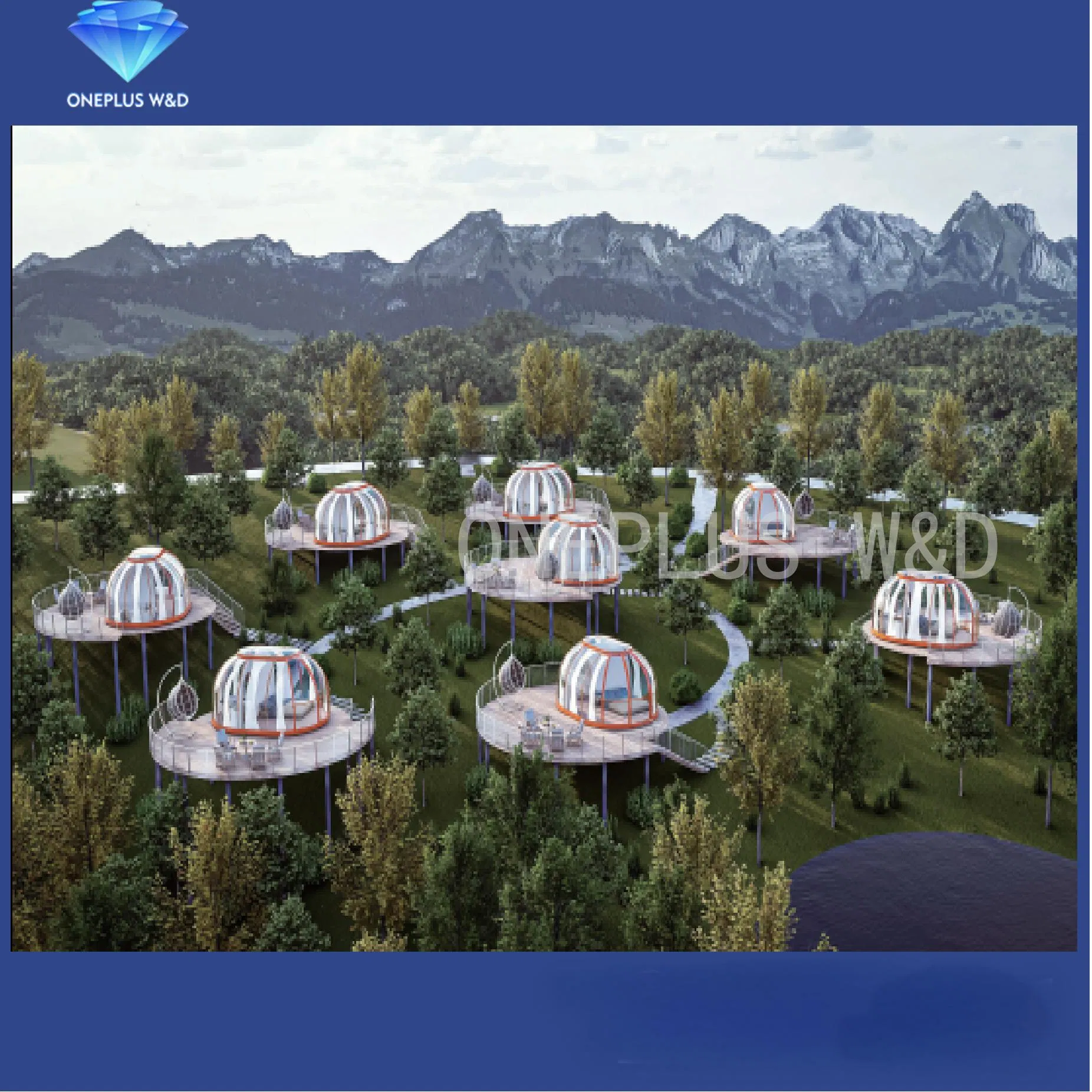 Hot Sale Clear Outdoor Pavilion Tent Homestay Polycarbonate Dome Room Starry Bubble House