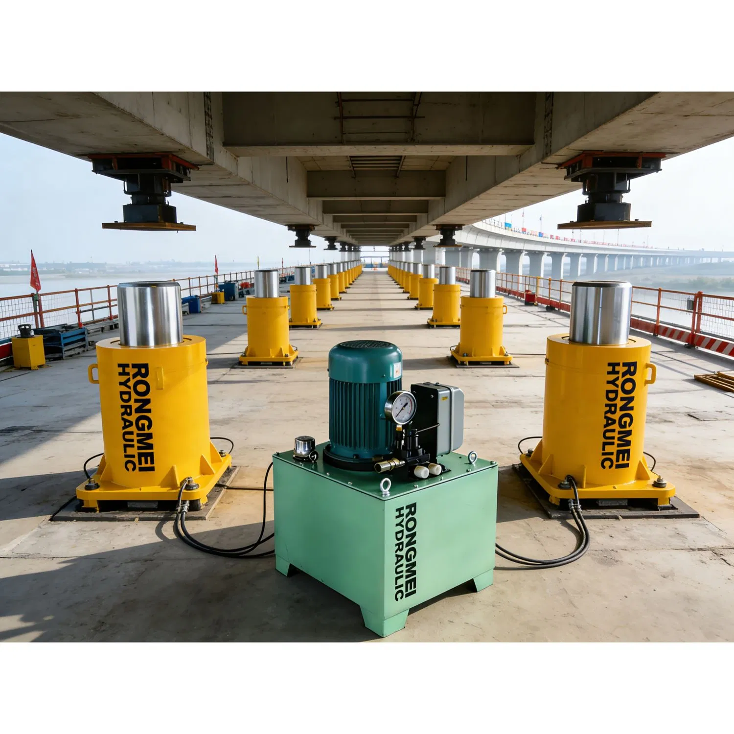 Гидравлический домкрат двойного действия DQF-1000