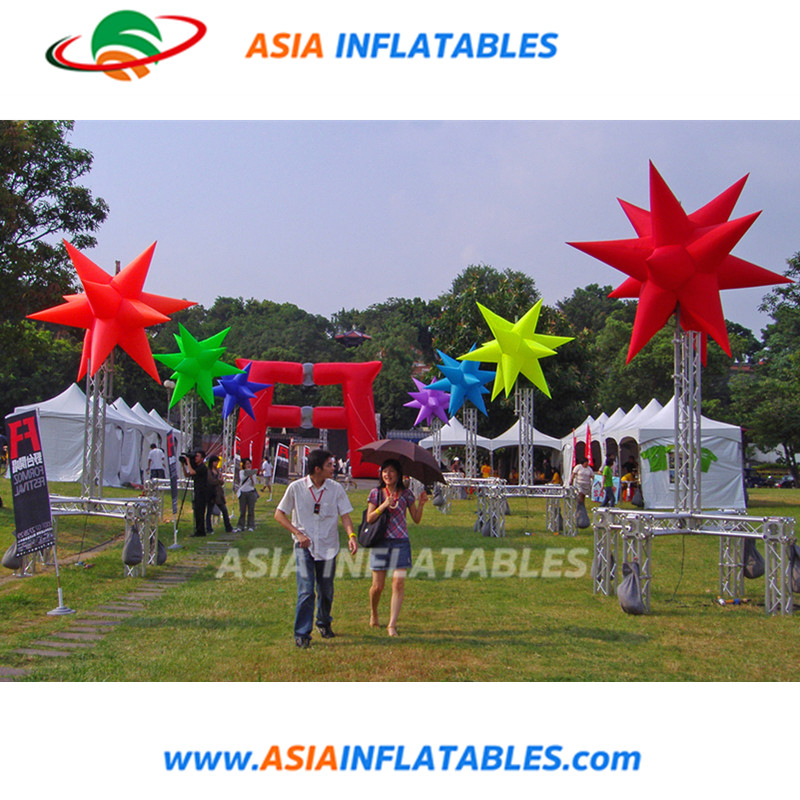 Attractive LED Lighting Inflatable Star Light up Star for Decoration