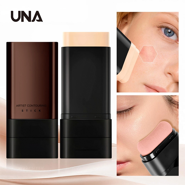2 Colors Whitening Concealer Foundation Stick Waterproof Smoothing Matte Contour Stick with Private Label for Makeup Contour