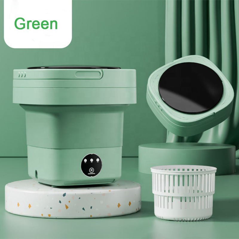 Household Folding 8L Wash-and-Dry All-in-One Washing Machine, Small Washing Machine, Portable Washing Machine
