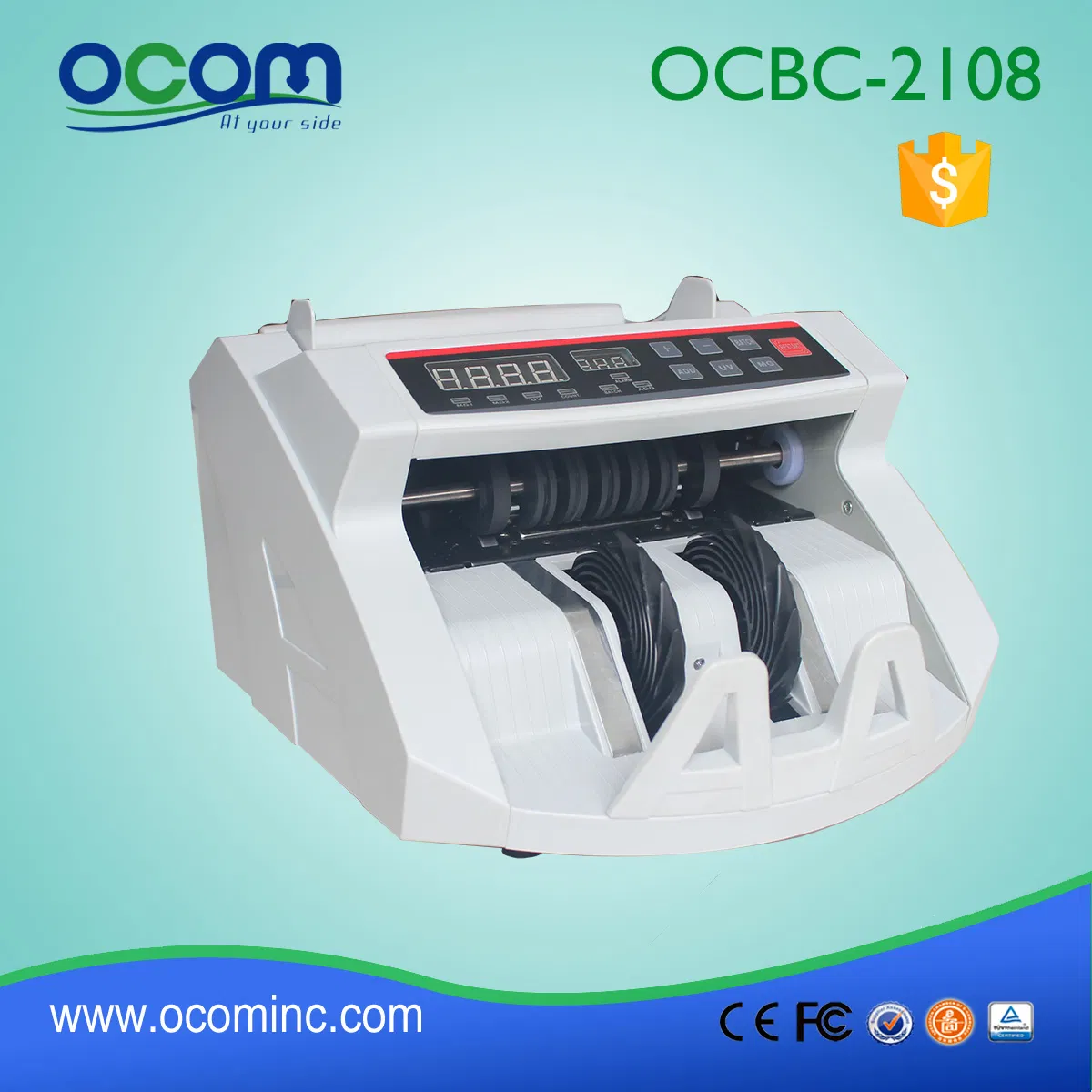 (OCBC-2108) UV and Mg Banknote Cash Currency Bill Counter Machine