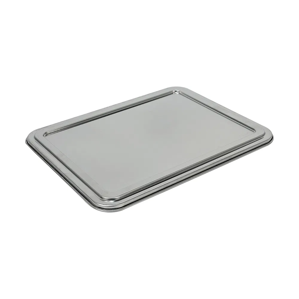 5 Compartments Custom Size Logo Indonesia 304 Stainelss Steel Food Tray