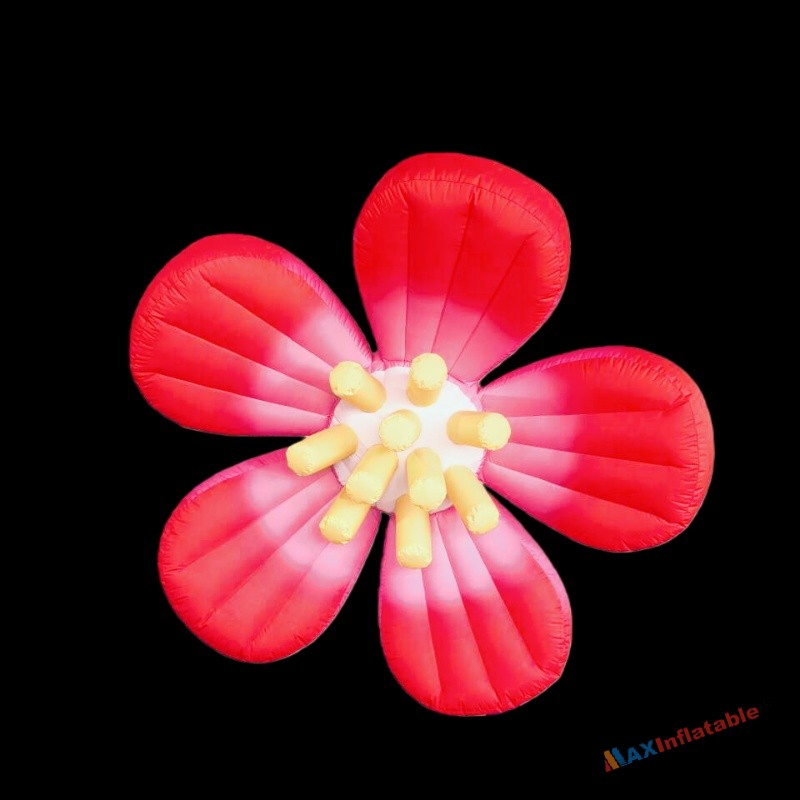 Illuminated Inflatable Flower Decoration with Colorful LED Lights