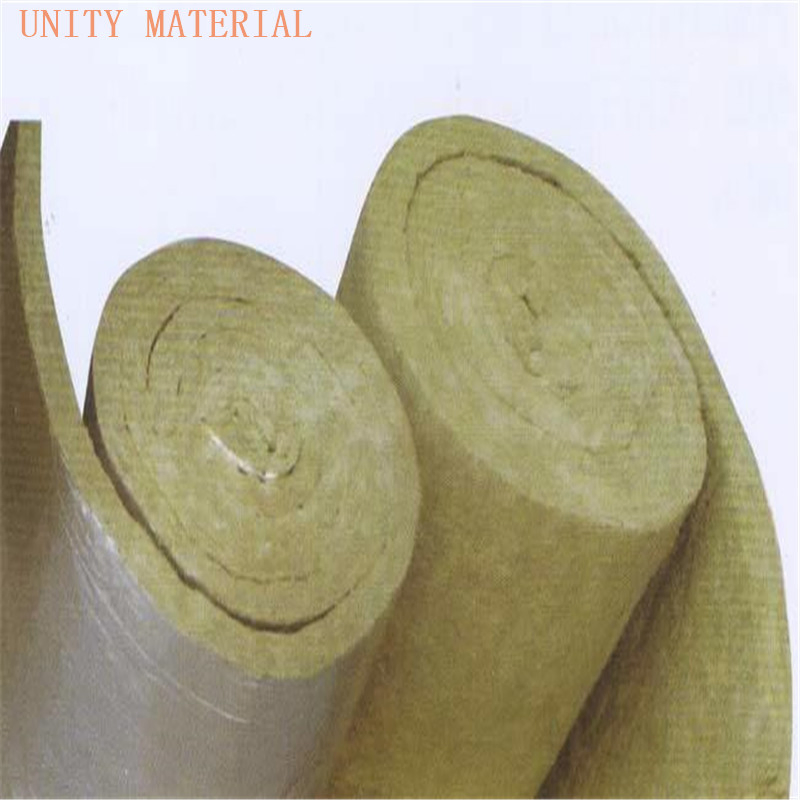 High Quality Insulation Roll Thermal Blanket 50mm 60 100kg/M3 Rock Wool Blanket with Wire Mesh