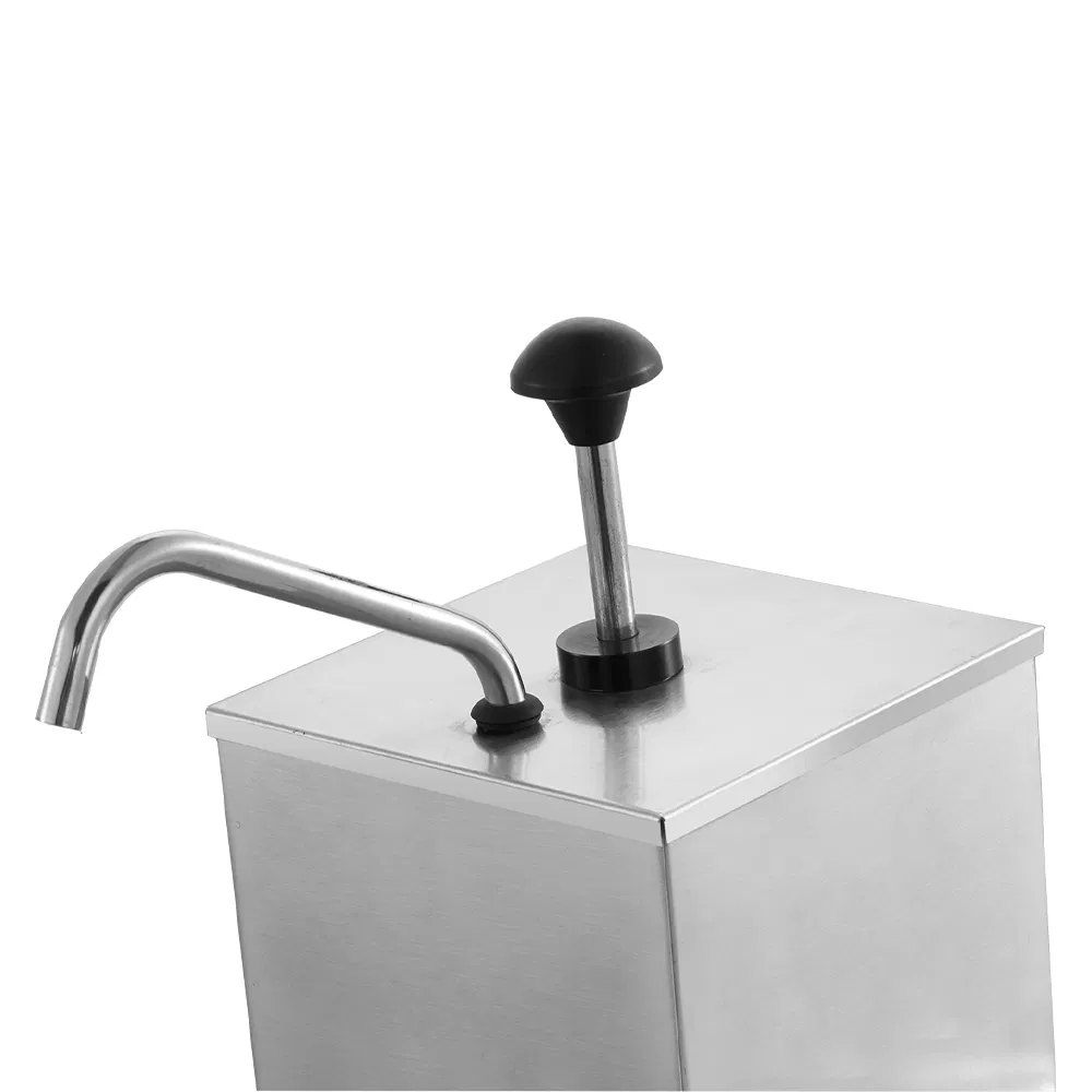 Wholesale Factory Stainless Steel 3 Head Restaurant Buffet Display 2L Sauce Dispenser