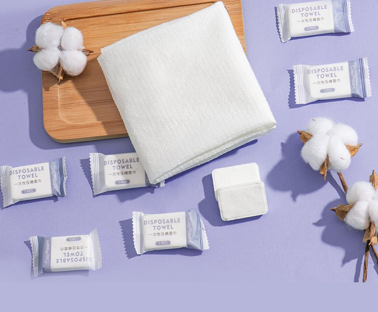 Biodegradable Nonwoven Fabric Magic Coin Tissue Disposable Compressed Facial Towel