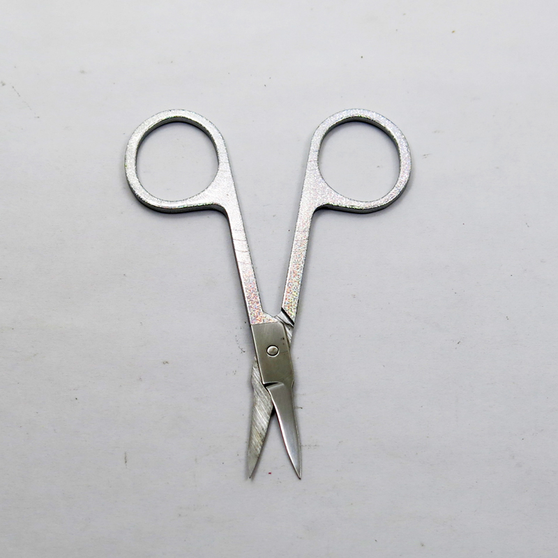 Stainless Steel Colorful Coated with Glitter Beauty Scissors Eyebrow Facial Eyebrow Eyelash Hair Beauty Makeup Beauty Accessories Tools