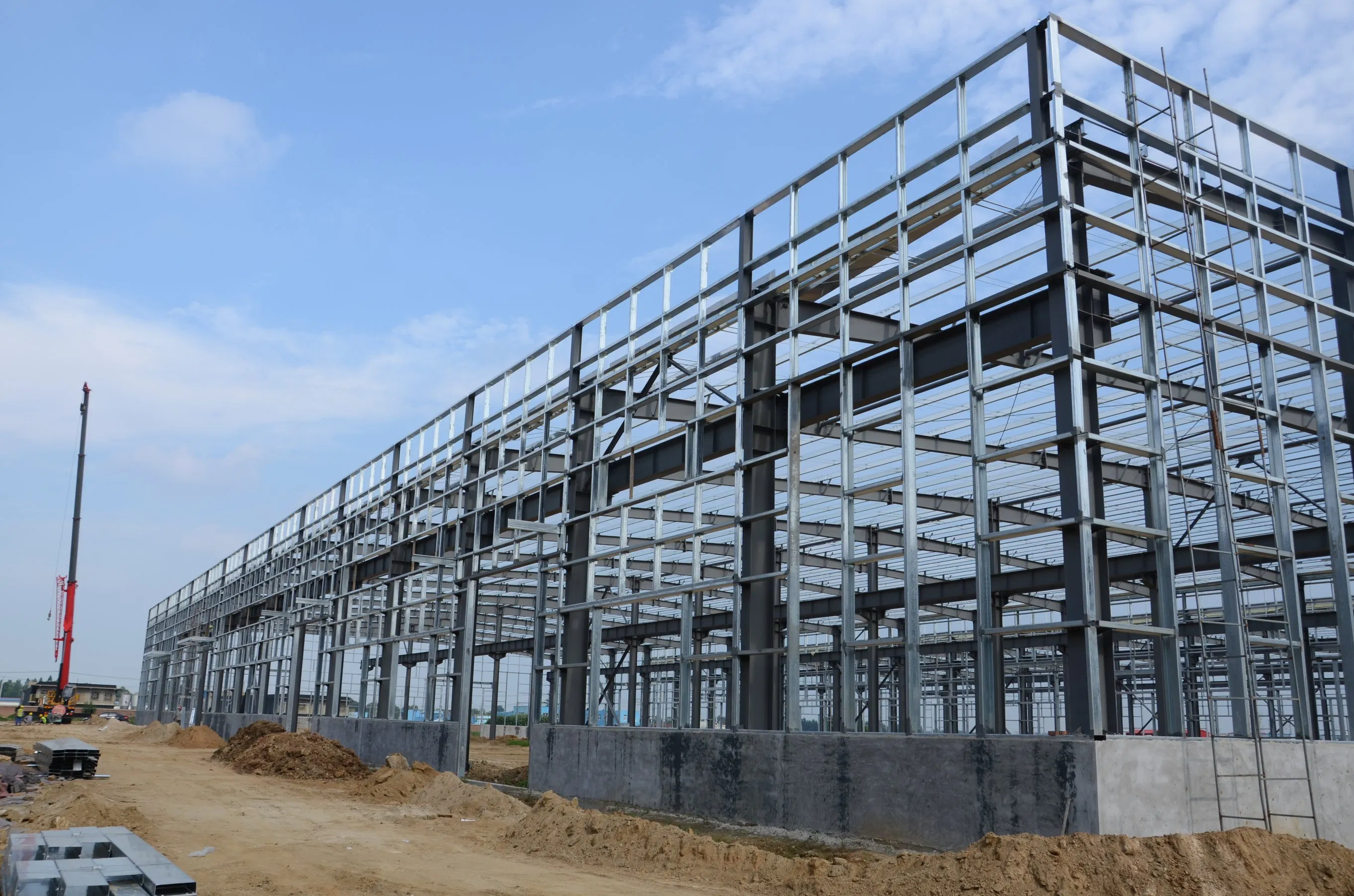 Welding or Bolt Steel Column, Beam, Truss Building Material Warehouse