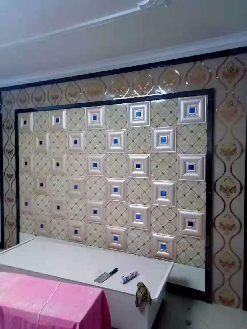 Самоклеящаяся 3D панель для стен из кожи