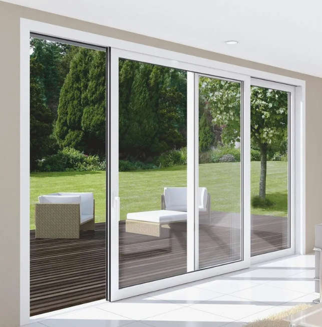 Hot-Selling Grid Design PVC/U-PVC Sliding Door with Low Price