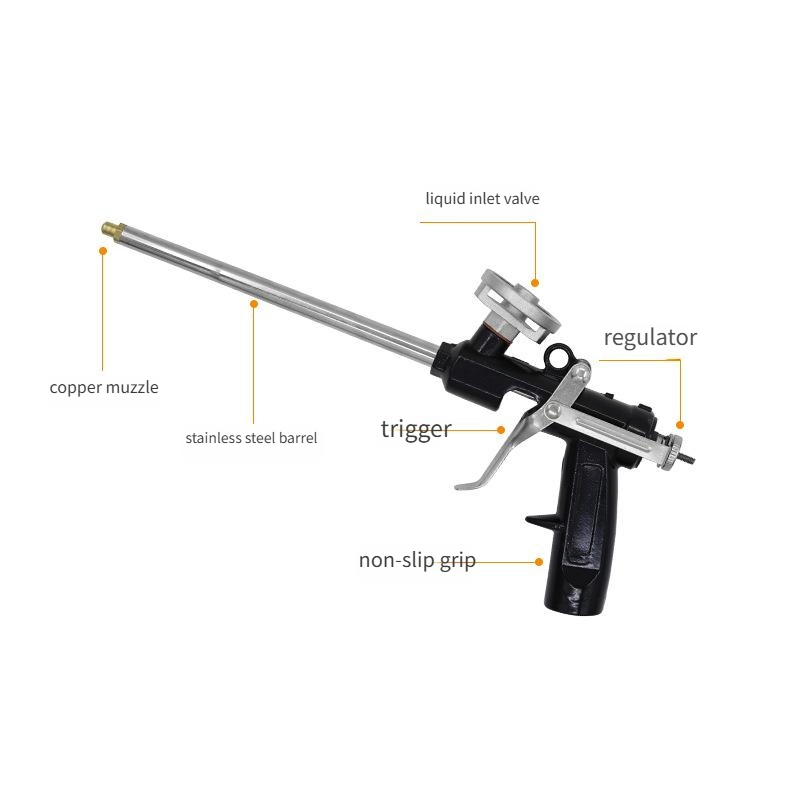 Polyurethane Foam Caulking Gun for Construction and Decoration Site Easy to Clean Glue Caulking Gun