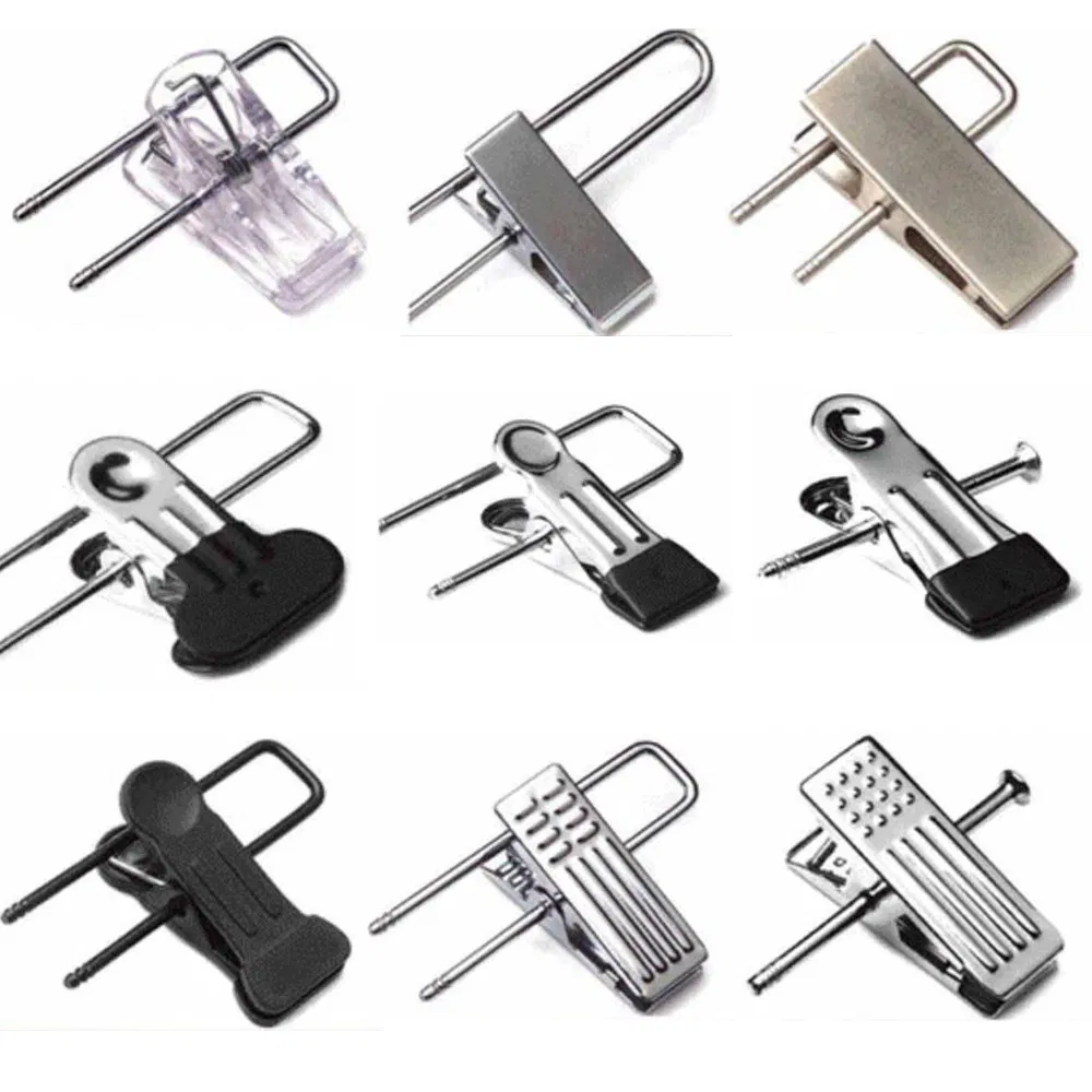 Accessories for Garment, Clothes, Wooden, Plastic Hangers Metal Wire Clips&Metal Galvanized Hook with Zinc, Nickel, Chrome Plated for Hangers Accessory Part