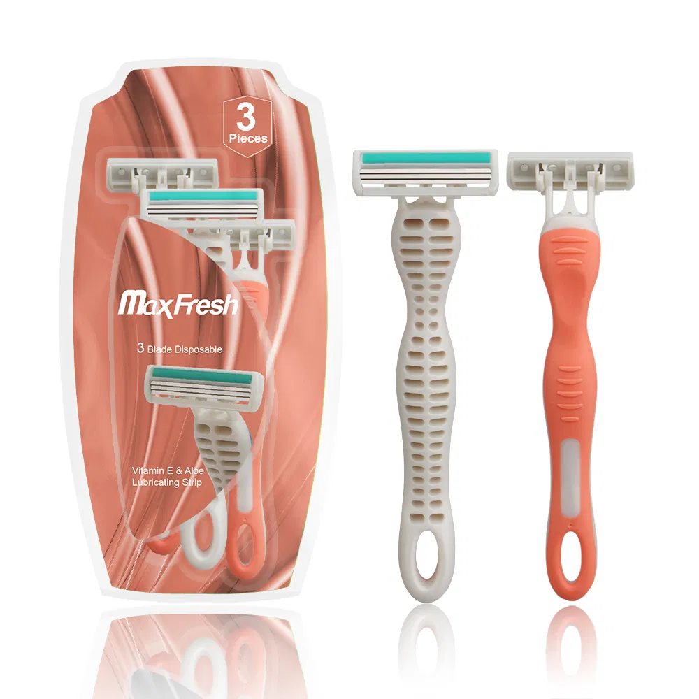 D332L Private Label High Quality New Triple Blade Disposable Shaving Razor Factory Price