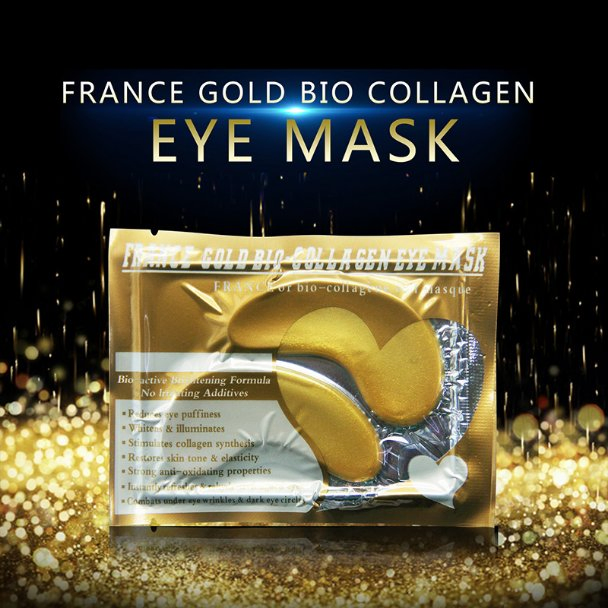 Qbeka Golden Collagen Eye Mask Anti Eyes Dirk Circles Best for Eye Nourishment