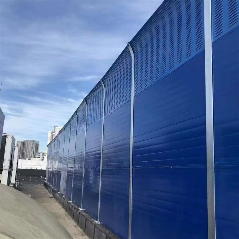 Noise Cancelling and Sound Absorbing Barrier Panels Polyester Noise Barrier Wall Construction Noise Reduction Sound Barrier Wall