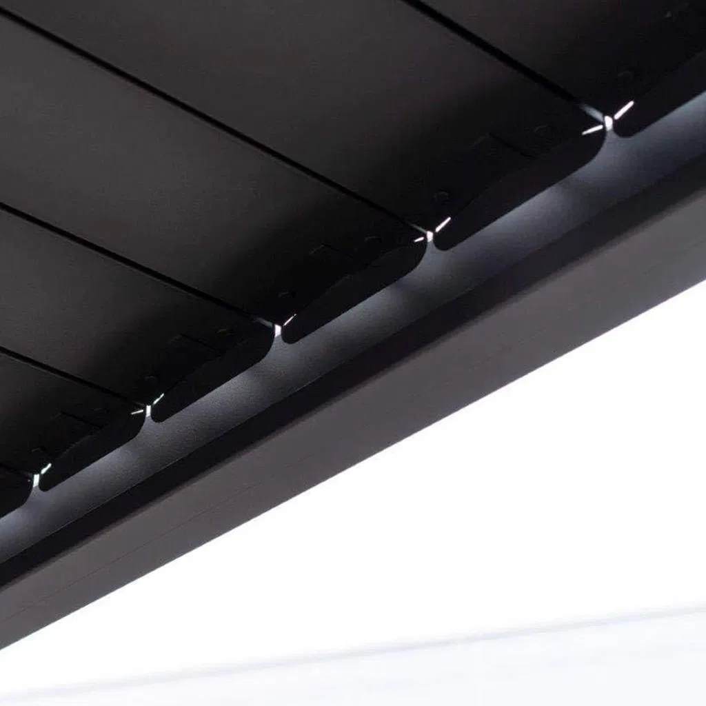 New Arrival Garden 3X3 4X4 Single Bay Roof Zip Screen Gazebo Aluminum Outdoor Pergola