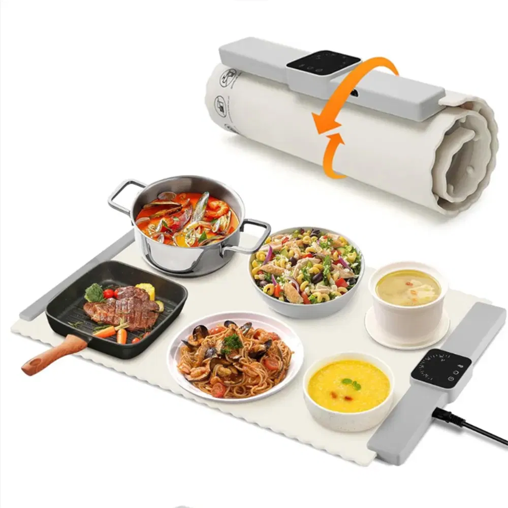 Full Surface Heating 6 Dish Silicone Large Electric Food Warmer