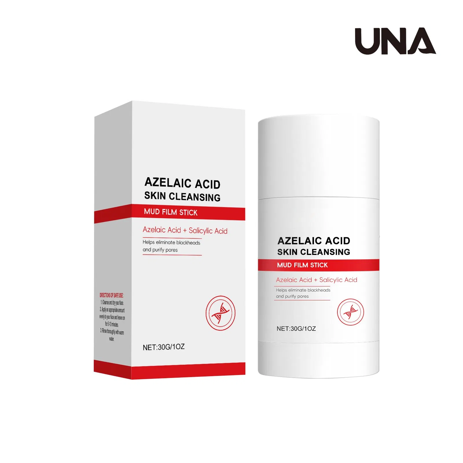 Pore Cleansing Clay Mask Stick - Azelaic Acid for Gentle Cleansing, Hydrating and Caring, Leave-on Moisturizing Mask