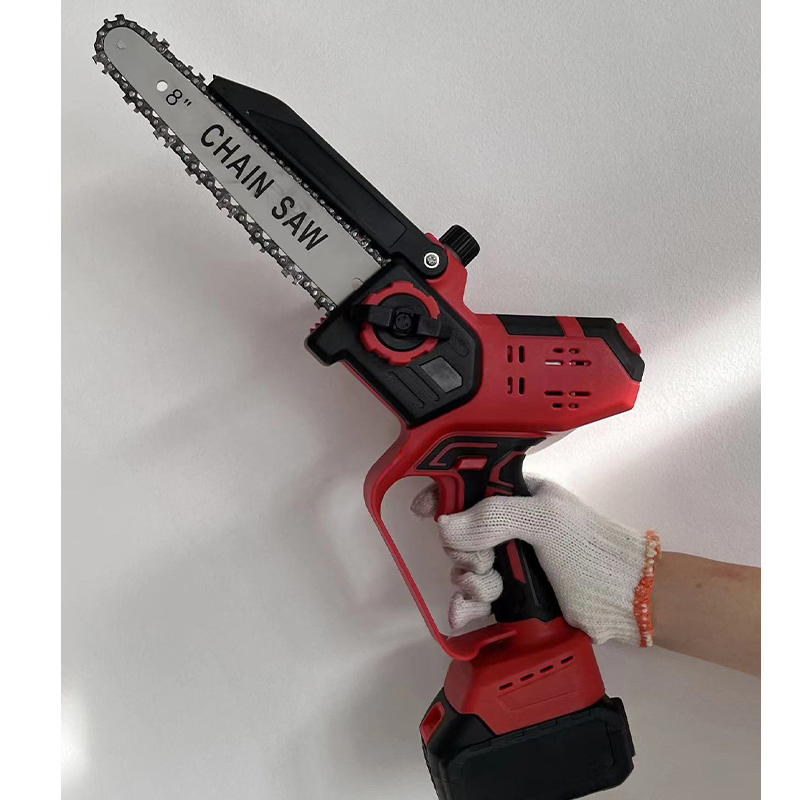 6" 8" Handle Wood Cutting Wireless Battery Chain Saw High Power Electric Chain Saw Cordless Chainsaw