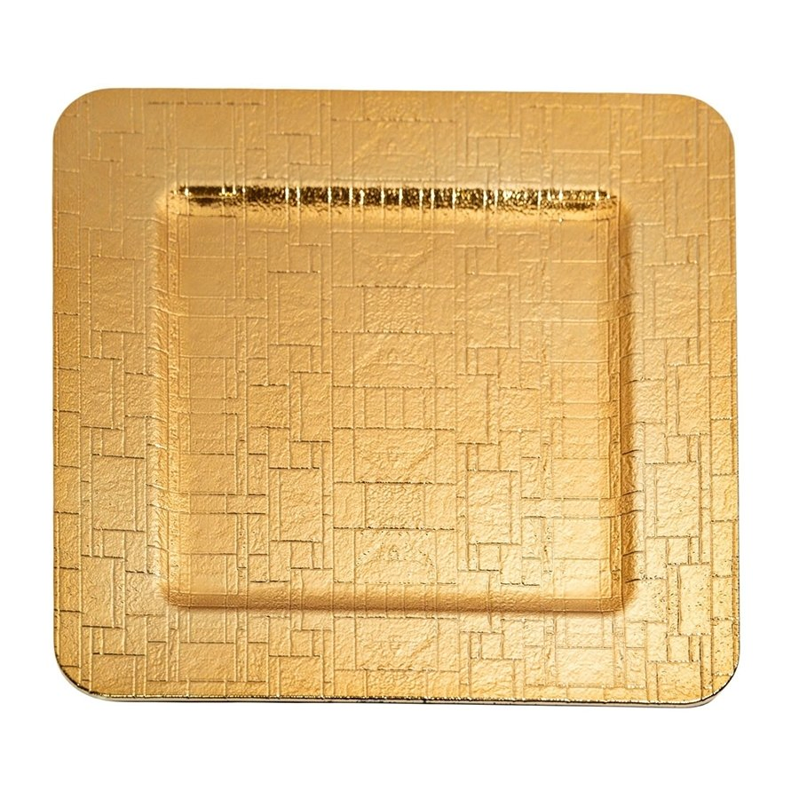 Quality Assured 33X1.5cm Dimensions Plastic Disposable Fine Dining Restaurant Charger Plate