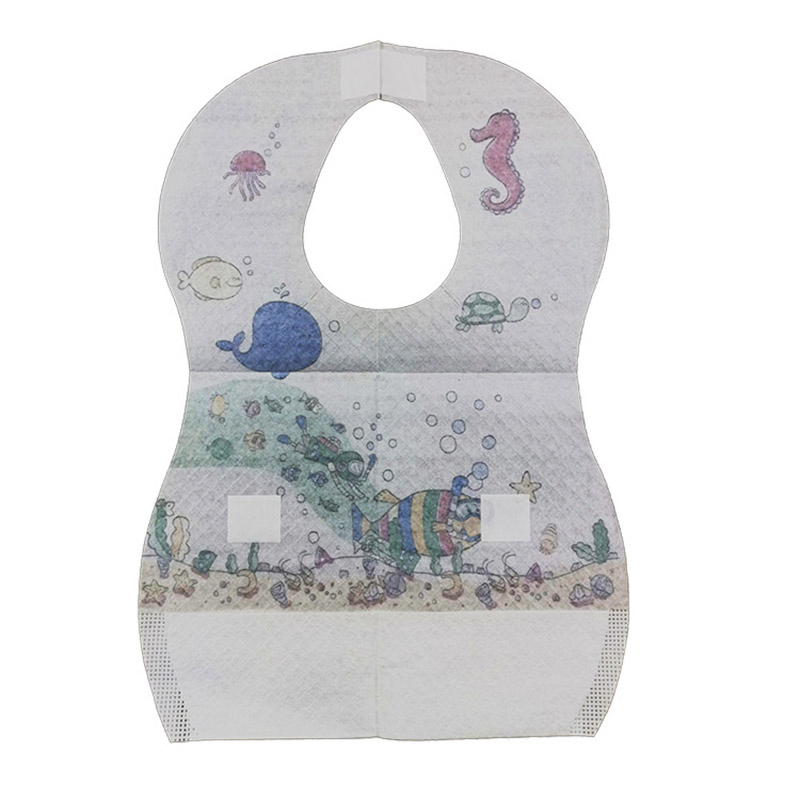 Ultra-Soft 3-Ply Leakproof Disposable Baby Bibs for Feeding