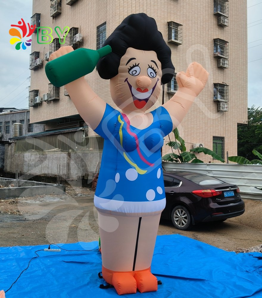 Popular Inflatable Colored Sarah Is Especially Suitable for Theme Parties Big Holland Cartoon Inflatable Sarah Balloon for Sale