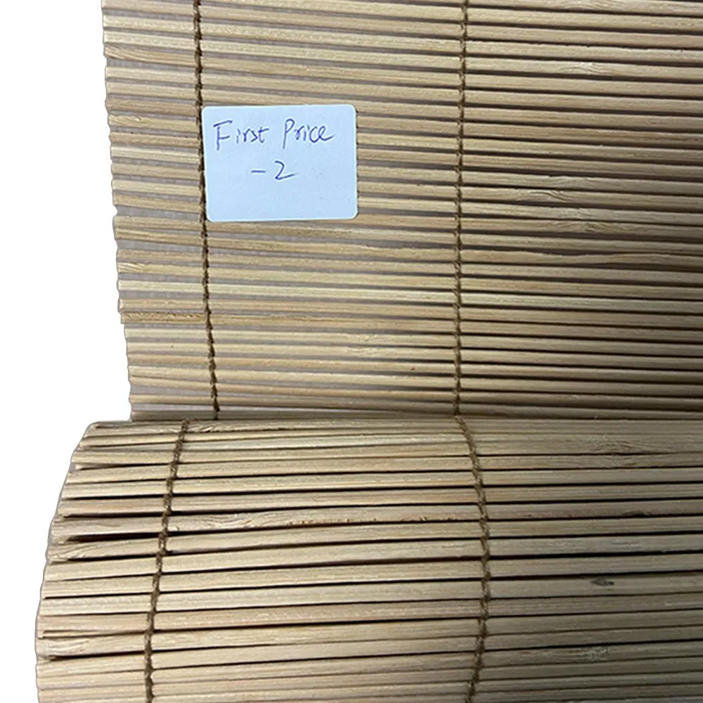 Factory Direct Sales Light Brown Natural Bamboo Blind with Pull Cord Systeam