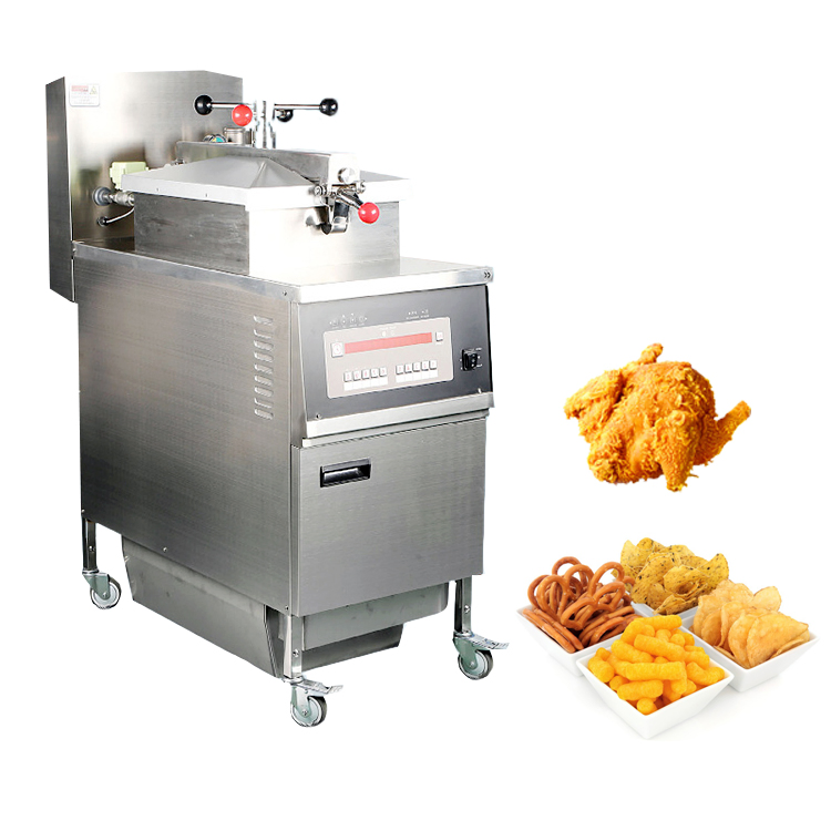 Gas or Electric Commercial Kitchen Mechanical Panel Pressure Cooker Deep Fryer