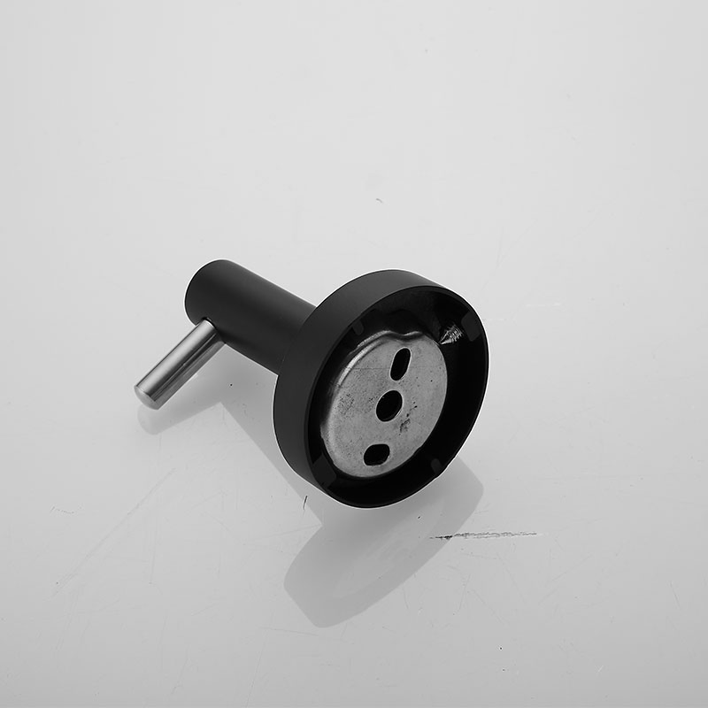 High Quality Bathroom Accessories Black Zinc Alloy Hanger for Elegant Bathroom Spaces