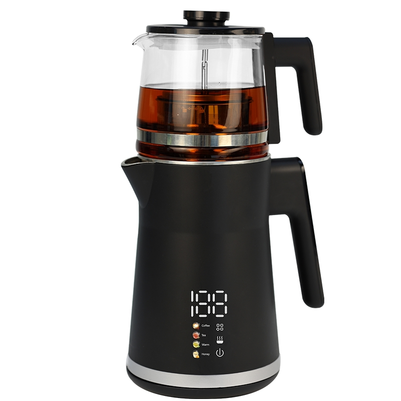 New Glass Tea Maker Boiling Water Kettles Temperature Control Stainless Steel Cordless Touch Digital Electric Tea Kettle