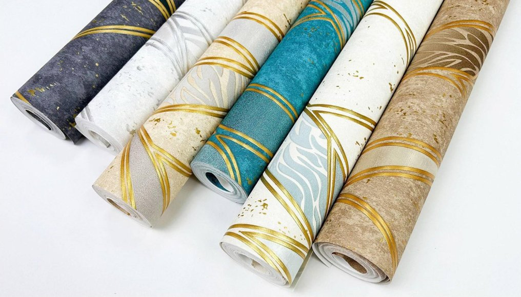 Factory Waterproof Metallic Wall Paper Vinyl Modern Design Luxury 3D Wallpaper